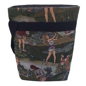 Cool Tote Ladies Golf Theme Insulated Food Beverage Wine Bag Tapestry Style